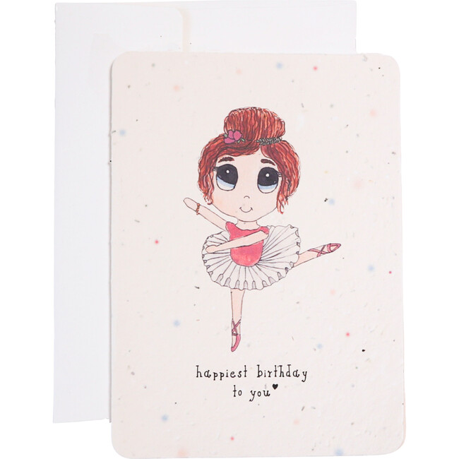 Plantable Ballerina Birthday Card - Paper Goods - 1