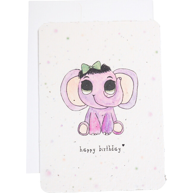 Plantable Elephant Birthday Card