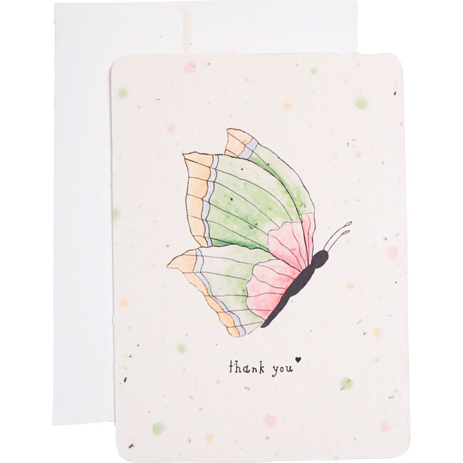 Plantable Butterfly Thank You Card