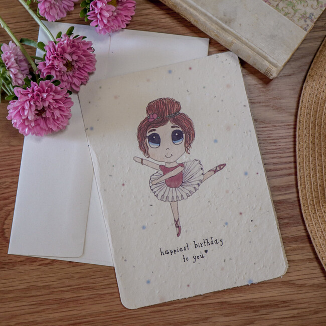 Plantable Ballerina Birthday Card - Paper Goods - 2