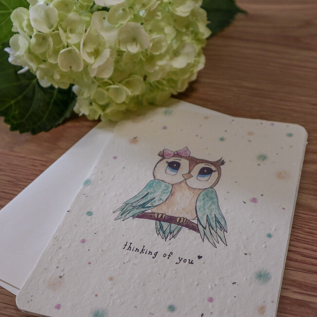Plantable Owl Thinking of You Card - Paper Goods - 2