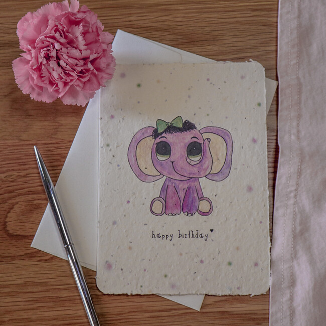 Plantable Elephant Birthday Card - Paper Goods - 2