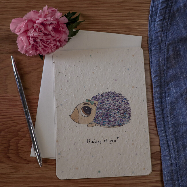 Plantable Hedgehog Thinking of You Card - Paper Goods - 4