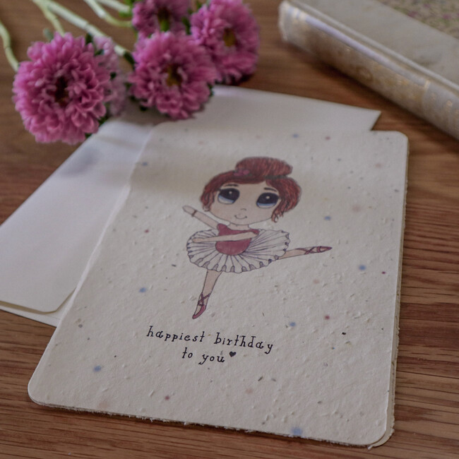 Plantable Ballerina Birthday Card - Paper Goods - 4