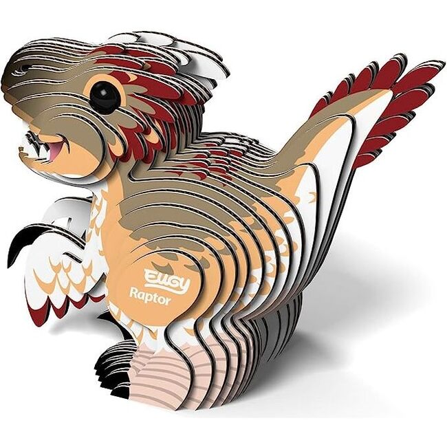 EUGY Puzzle 3D Asiatico Arowana In Carta Riciclabile - Kit Costruzione Ecologico, 20 Minuti, Gioco Educativo Per Bambini E Adulti