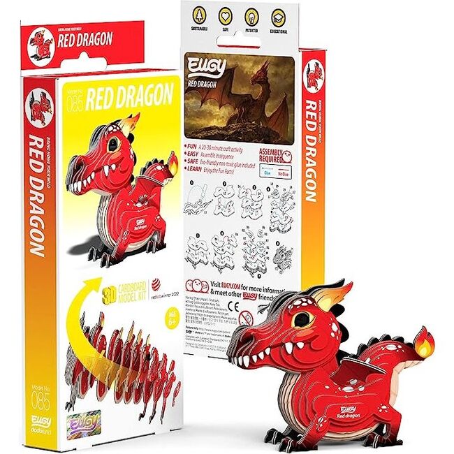 Red Dragon  3D Puzzle - Puzzles - 3