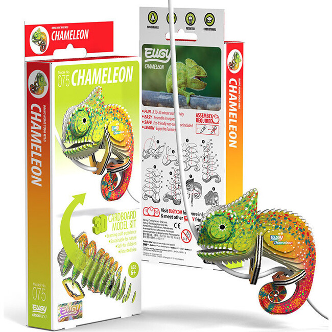 Chameleon 3D Puzzle - Puzzles - 3