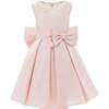 Melinda Pearl Double Bow Dress, Pink - Dresses - 1 - thumbnail