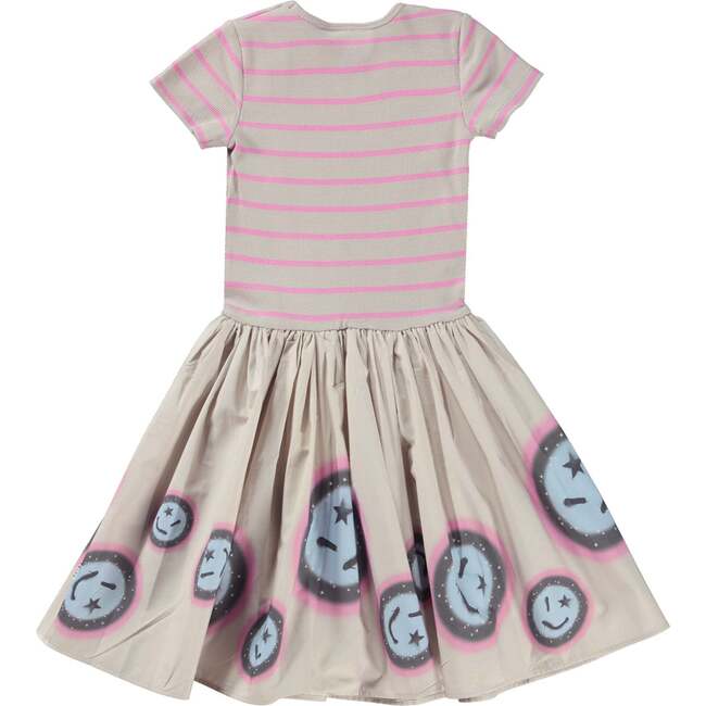 Cissa Smiley Jersey Dress, Pink - Dresses - 2