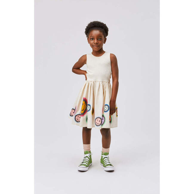 Cassandra Smiley Dress, Off White - Dresses - 2