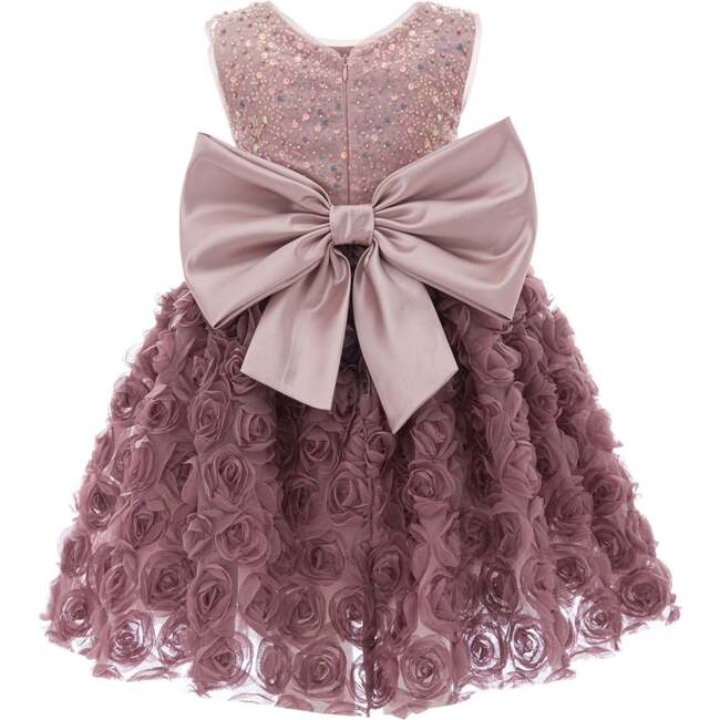 Kreisler Sequin Bow Dress, Pink - Dresses - 2