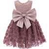 Kreisler Sequin Bow Dress, Pink - Dresses - 2 - thumbnail
