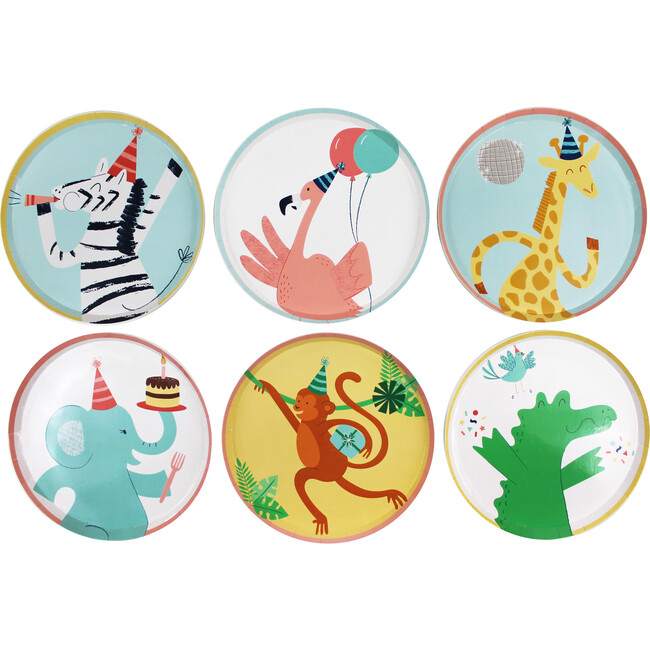 Party Animals Small Plates, Set of 12