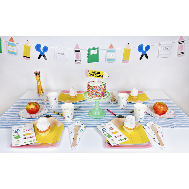 Back To School Pencil Plates, Set of 12 - Tableware - 3