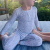 Unisex Slate Floral Pima Pajama Set - Pajamas - 2