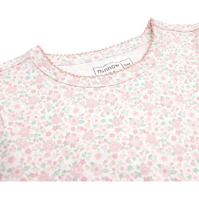 Girls Antique Floral Pima Pajama Set - Pajamas - 3