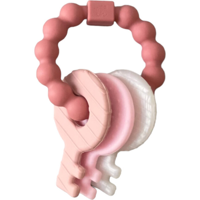 Silicone Key Teething Rattle, Baby's Breath