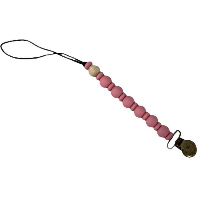 Grande Eden Pacifier And Toy Clip, Mauve - Pacifiers - 1