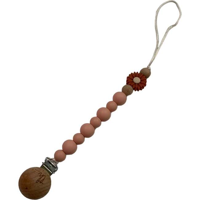 Grande Daisy PacifierAnd Toy Clip, Peachy - Pacifiers - 1