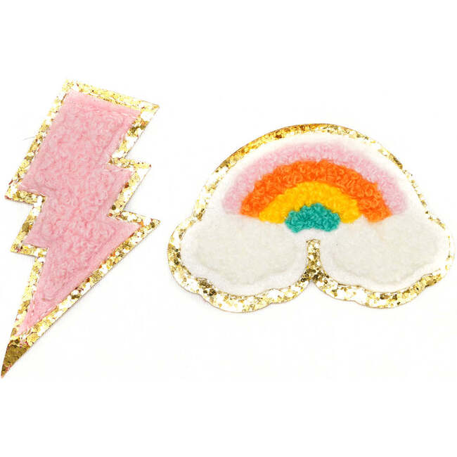 Rainbow & Lighting Patch Pack, Pink (Set Of 2) - Other Accessories - 1