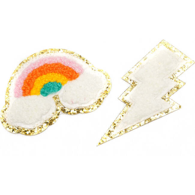 Rainbow & Lighting Patch Pack, White (Set Of 2)
