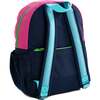 Hook & Loop Sport Kids Backpack, Navy And Magenta - Backpacks - 2 - thumbnail