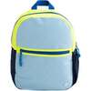 Hook & Loop Sport Kids Backpack, Royal Blue And Neon - Backpacks - 1 - thumbnail