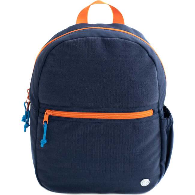Hook & Loop Sport Kids Backpack, Navy And Citrus