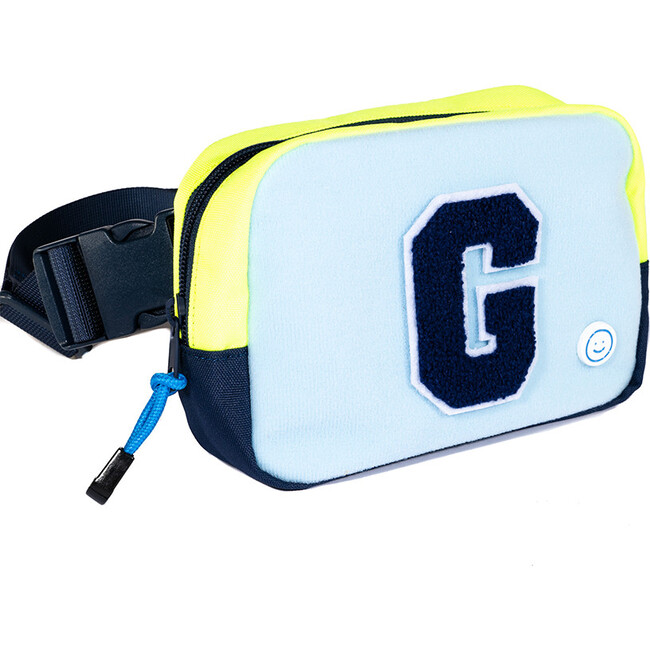 Hook & Loop Sport Belt Bag, Royal Blue And Neon