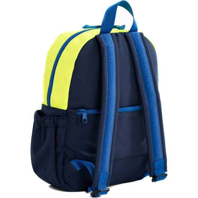 Hook & Loop Sport Kids Backpack, Royal Blue And Neon - Backpacks - 2