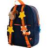 Hook & Loop Sport Kids Backpack, Navy And Citrus - Backpacks - 4