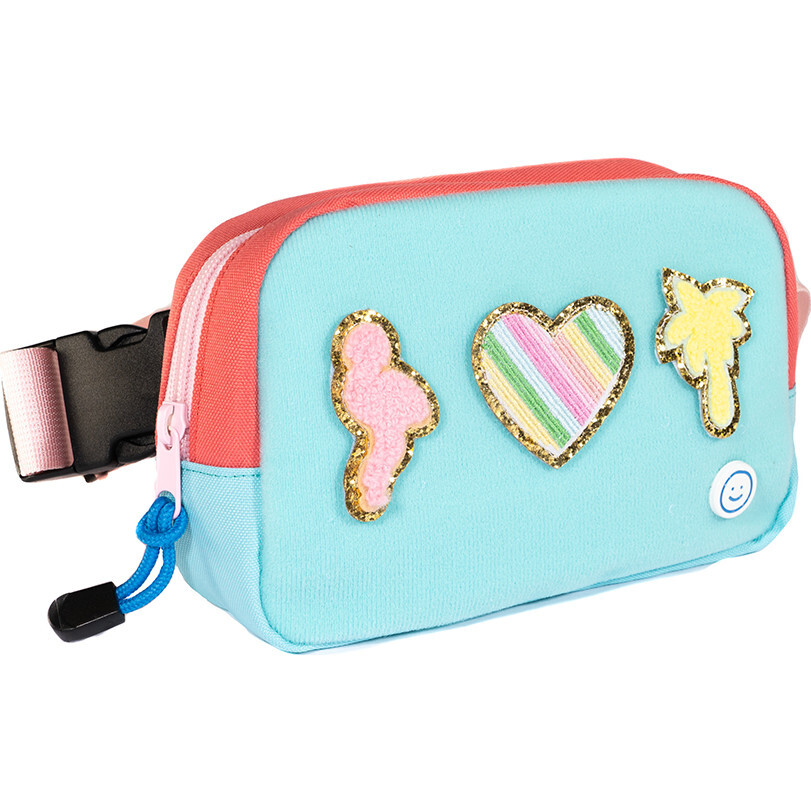 Hook & Loop Sport Belt Bag, Coral And Splash - Bags - 1