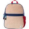 Hook & Loop Lux Kids Backpack, Cobalt And Red - Backpacks - 1 - thumbnail