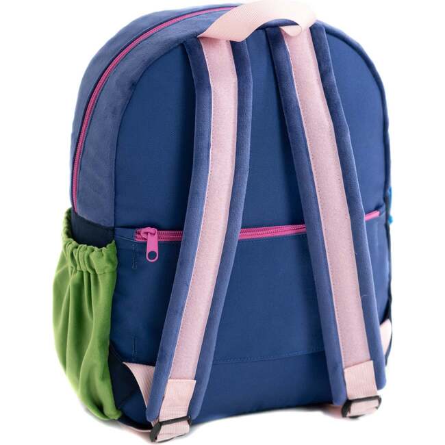 Hook & Loop Lux Kids Backpack, Cobalt And Magenta