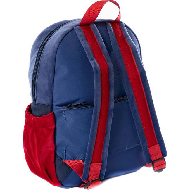 Hook & Loop Lux Kids Backpack, Cobalt And Red - Backpacks - 5