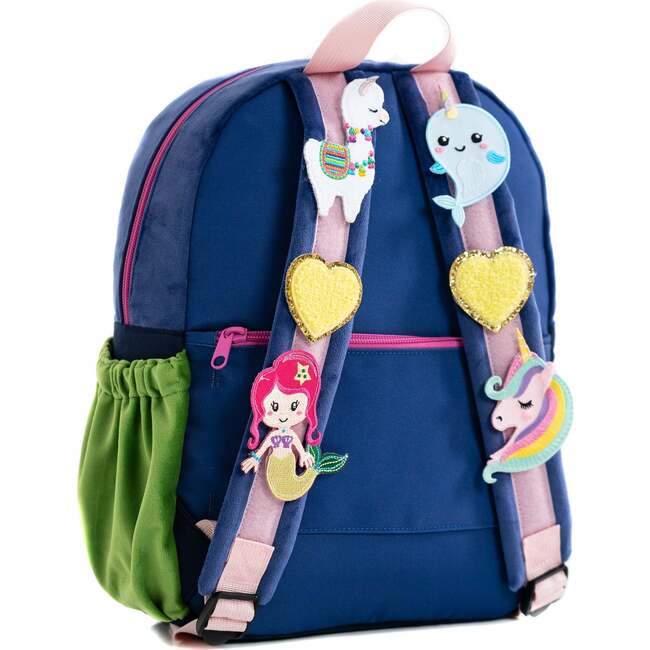 Hook & Loop Lux Kids Backpack, Cobalt And Magenta - Backpacks - 4