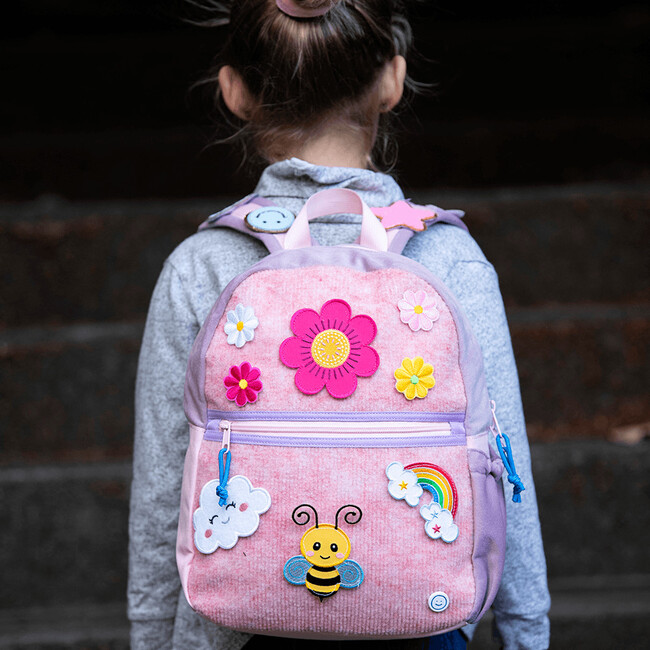 Hook & Loop Lux Kids Backpack, Pink And Lavender - Backpacks - 5