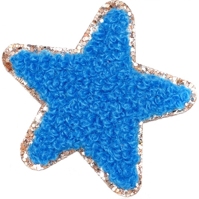 Chenille Star Patches, Royal Blue (Set Of 2)
