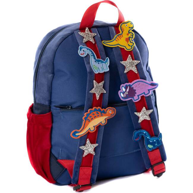 Hook & Loop Lux Kids Backpack, Cobalt And Red - Backpacks - 4