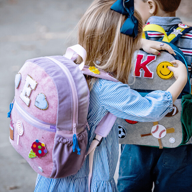 Hook & Loop Lux Kids Backpack, Pink And Lavender - Backpacks - 6