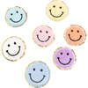Chenille Smiley Face Patches, Pale Yellow (Set Of 2) - Other Accessories - 2 - thumbnail