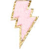 Chenille Lightning Bolt Patches, Pink (Set Of 2) - Other Accessories - 1 - thumbnail