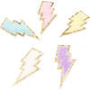 Chenille Lightning Bolt Patches, Yellow (Set Of 2) - Other Accessories - 2