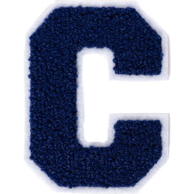 Chenille 2-Inch Varsity Letter Patch, Navy - Other Accessories - 1