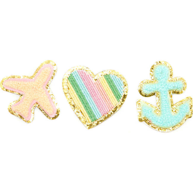 Airplane Heart Anchor Patch Pack (Set Of 3)