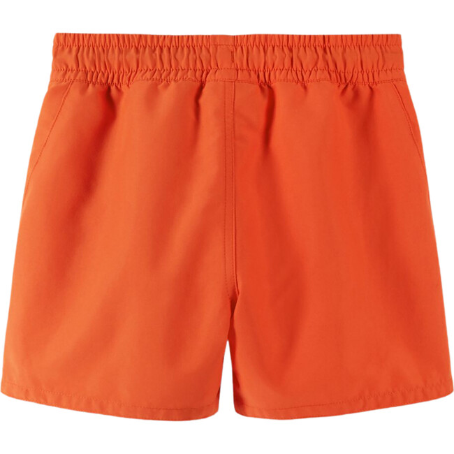 Somero Elastic Waist Swim Shorts, Red Orange - Swim Trunks - 2