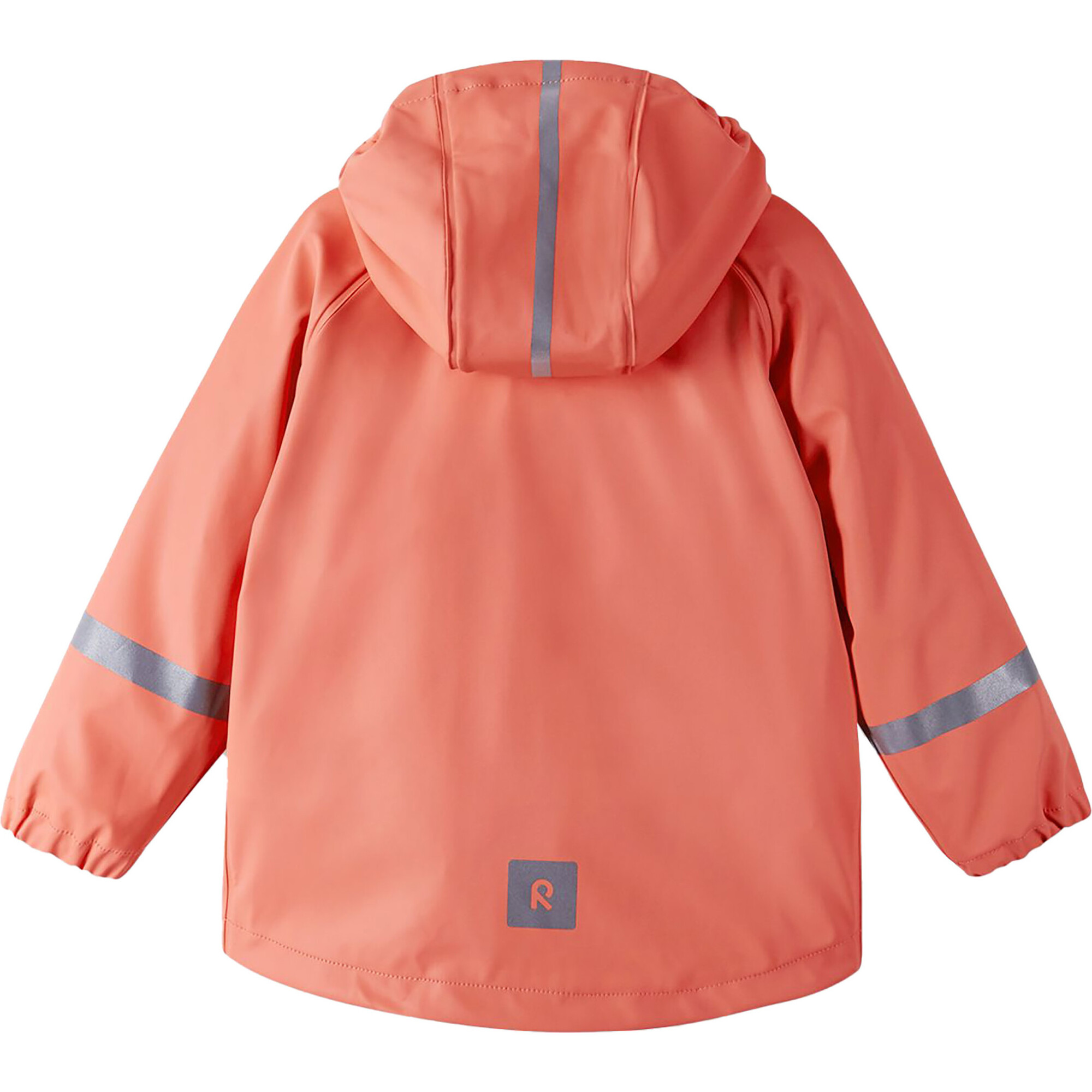 Lampi Detachable Hood Zipper Raincoat, Misty Red - Reima