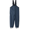 Lammikko Shoulder Strap Rain Pants, Navy - Pants - 1 - thumbnail