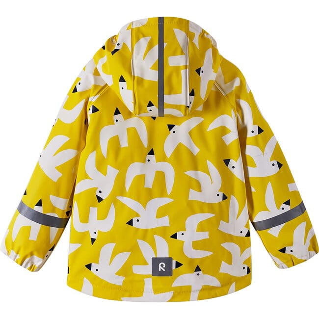 Vesi Detachable Hood Zipper Raincoat, Yellow - Raincoats - 2