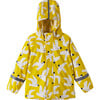 Vesi Detachable Hood Zipper Raincoat, Yellow - Raincoats - 3